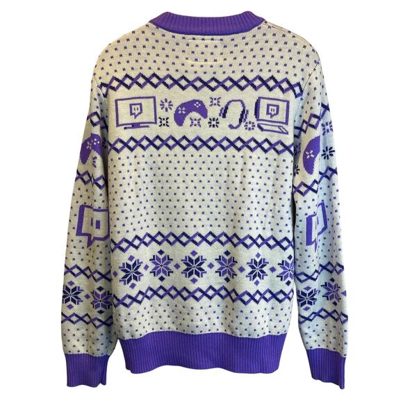 Tipsy Elves Special Edition TWITCH Ugly Christmas Sweater Size XL - Picture 3 of 5
